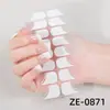 Película de Esmalte Rosa Cebola Degradê Zhengxiang para Unhas Francesas Adesivos de Manicure Estampagem a Quente 3D 16 Dedos Transfronteiriços Temu Adesivos Populares para Unhas