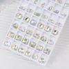 Rinestones para Uñas con Punta Trasera Color Coñac Blanco Decoraciones para Uñas Estilo Japonés Rinestones 3D con Punta Trasera Accesorios para Uñas Portátiles Cristal al por Mayor