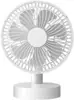 Ventilador de Escritorio Portátil Recargable por USB con Oscilación de 180° Ventilador de Mesa Mini de 6 Pulgadas con Flujo de Aire Potente y Silencioso Batería de 1800mAh Ventilador de Refrigeración Personal para Oficina Dormitorio Dormitorio y Uso en Escritorio