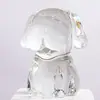 Figurillas de Perro de Cristal de los Doce Animales del Zodiaco: Perro, Rata, Dragón, Serpiente, Caballo, Oveja, Mono, Gallo, Cerdo y Perro Adornos para Manualidades de Sala de Estar y Decoraciones del Zodiaco