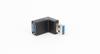 Adaptador USB macho para fêmea Upper Bend 3.0 macho para fêmea 90 graus extensão de cotovelo lateral plugue de conversão de ângulo reto