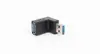 Adaptador USB Macho para Fêmea com Curvatura para Cima USB 3.0 Macho para Fêmea Cabeça Dobrada Lateralmente 90 Graus Extensão Plug de Conversão em Ângulo Reto