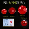 Cuentas de Cristal de Forma Irregular Natural Ágata Roja Cristal Piramidal Amarillo Cuentas Facetadas Accesorios para Pulsera de Cuentas DIY