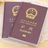 Bolsa de pasaporte transparente de PVC para viajes al extranjero, multifuncional, con protección para documentos de conducción esmerilada, venta al por mayor