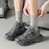 Calcetines de algodón puro para mujer de media pantorrilla estilo fino primavera y verano malla hueca japonesa calcetines holgados adelgazantes Industria del Calcetín Zhuji