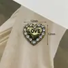 Temperamento cheio de amor de diamante joias requintadas acessórios personalidade letras acessórios de coração de pêssego brincos coringa grampo de cabelo material de bolsa