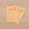 Manual de Trabajo cuaderno pequeño cuaderno de tamaño pequeño 64K oficina de negocios portátil portátil mini cuaderno