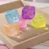 1 peça-Cubos de Gelo de Diamante Brilhante Bola de Alívio de Estresse Rebote Lento Aperte Brinquedos Alívio de Estresse Crianças Adultos Antiestresse Brinquedo Macio