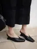 Primeiro Encontro Chinelos de Cabeça Trançada Bico Fino Jipo e Pointed Toe para Mulheres Sandálias Mulas Slip-on para Uso Externo Pessoa Preguiçosa