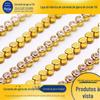 Corrente de garra com strass redondo 2,5 mm fábrica espessada reforçada acessórios de joias para roupas sapatos e bolsas corrente de diamante atacado