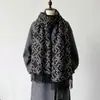 Cachecol outono e inverno Tory Burch, xale feminino, xale quente geométrico de imitação de cashmere, xale de cashmere para usar por cima da roupa