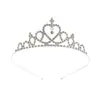 Coroa Feminina Elegante de Strass Brilhante Zircônia Celebridade da Internet Mais Vendida Estilo Princesa Traje para Cerimônia Adulta Aniversário Adorno de Cabeça Coroa de Cabelo