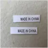 Etiqueta de Ponto do Fabricante FEITO NA CHINA Etiqueta de Tecido Branca Geral FEITO NA CHINA 1*4CM Etiqueta de Origem Etiqueta de Tecido