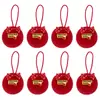 2026 Natal Bolas Coloridas de Pelo Falso de Coelho DIY Enfeites de Decoração para Árvore de Natal Feriado Bola de Pelúcia Transfronteiriça Novo Produto