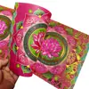 Serie Loto Sagrado de Nueve Colores 21*19 Papel Dorado con Estampado Dorado e Impresión a Color, Papel de Origami Hecho a Mano, Papel Moneda para Quemar, Cabeza de Perro Dorada