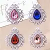 Hebilla decorativa de acrílico con placa de flor de aleación de gota de agua coreana transfronteriza, accesorios para manualidades, ropa, funda de teléfono, caja de regalo, accesorio para el cabello