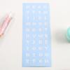 Estilo ins Pegatinas de letras mayúsculas y minúsculas en inglés color crema gu Ka manual de crecimiento álbum DIY pegatinas decorativas para diario