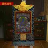 Buda Farmacéutico Thangka Pintura Colgante de Buda Nepal Algodón Tíbet Pigmento Mineral Farmacéutico Tathagata Retrato Pintura Thangka