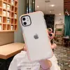 Apple 11 Brillo Doble Color 12 Color Transparente 13 Adecuado para iphone14 Resistente a Caídas 15promax Funda de Teléfono Móvil Lisa XSM