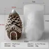 Jiahui Mei Casa Pinha Vela Artesanal Molde de Silicone DIY Gesso Vela Decoração Pinha de Natal Ferramenta de Polimento