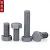 Tornillo hexagonal exterior de nylon, tornillo de plástico con aislamiento de PVC gris, perno hexagonal, resistente a ácidos y álcalis, M3M4M5M6M8M20