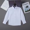 Camisa Blanca Personalizada para Niños Uniforme Escolar Camisa Blanca para Niño Camisa Blanca de Exportación Tallas 29-36