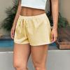 Di Yun Pantalones Cortos Casuales de Rayas con Cordón Europeos y Americanos para Vacaciones de Otoño 2025 Ropa para Mujer Sitio Independiente de Amazon