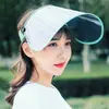 Sombrero de Sol de Verano Estilo Coreano para Mujer Plegable para Exteriores Ciclismo Ala Grande Gorro de Orejas Visera Solar de Plástico Tapa de Lente Rizada
