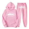 Sudadera con Estampado de Patrón de Prisión Demoníaca Clint419 Europeo y Americano Conjunto de Forro Polar para Hombre Venta al por Mayor Suelto Estilo Nuevo