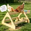Suporte de Habitat de Treinamento para Pintinhos de Madeira, Estrutura de Escalada para Habitat de Galinhas, Suporte de Brinquedo para Galinhas, Patos e Gansos em Jardim Externo