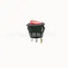 Interruptor Redondo de Dos Velocidades y Dos Pines de Alta Corriente Interruptor de Lámpara de Escritorio Interruptor Kcd3-5 Interruptor de Guangdong Certificado Europeo y Americano