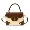 Bolso Cuadrado Trendy Color-Block 2026 Otoño/Invierno Nuevo Estilo Bolso de Hombro Calidad para Transmisión en Vivo Bolso Cruzado