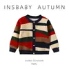 Ropa Infantil Niños Cárdigan Prendas de Abrigo Tejido Bebé Otoño Invierno Estilo Forrado de Polar Pequeña Prenda de Abrigo Niños y Niñas Cuello Redondo Moderno Estilo Delgado Versátil