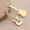 Pingente de guitarra multicolorido ZAKKA pequenos acessórios de pingente 12x 35mm peso unitário cerca de 1,7g