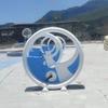 Passeio interativo pedal de bicicleta luminosa sem energia fonte de geração de energia bicicleta espaço público dispositivo interativo