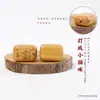 Sândalo Verde Escultura Desenho Animado Pintado Fofo e Divertido Acessório Decorativo Artesanal DIY Pingente de Colar Pingente de Chaveiro Pingente de Bolsa