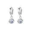 Brincos de prata esterlina atacado estilo japonês e coreano brincos de zircão elegantes brincos longos femininos brincos joias