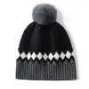 Gorro de Cachemira Tejido Estilo Coreano de Invierno para Mujer, Gorro de Lana Engrosado, Gorro Frío para Ciclismo al Aire Libre, Gorro Cálido y a Prueba de Frío, Gorro con Protección para los Oídos