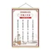 Medicina Tradicional Chinesa Bem-Estar Meridiano das Costas Madeira Maciça Rolo Pendurado Pintura Limpeza de Meridianos Arte de Parede Pintura Decorativa