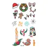 Fábrica de adesivos de tatuagem de Natal fornecimento direto transfronteiriço em estoque adesivos divertidos para o rosto adesivos de tatuagem de desenho animado para crianças