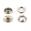 Atacado de Fábrica Múltiplas Especificações Botões de Metal de Cinco Garras para Roupas de Bebê, Botões Coloridos Vazados, Acessórios para Vestuário, Botões de Metal