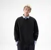 Camisa Polo Falsa de Dos Piezas Estilo Japonés para Hombre, Marca Trendy de Primavera, Estilo Universitario, Sudadera con Cuello Campana, Top Base Interior Retro High Street