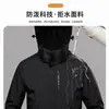 Chaqueta Impermeable a Prueba de Viento 3 en 1 para Pareja al Aire Libre, Abrigo de Montañismo Engrosado Desmontable para Hombre, Otoño e Invierno