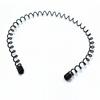 Diadema con espiral de hierro estilo coreano con cabeza de aceite, de metal negro, para hombres y mujeres, con ondas, para el cabello, deportiva, con pinza para el cabello