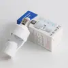 Portalámparas Inteligente con Sensor Infrarrojo de Cuerpo Humano, Base de Rosca E27 Ajustable, la Luz se Enciende al Acercarse Personas, Iluminación de Portalámparas con Sensor de Radar