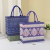 Bolso de Lona con Patrón de Xinjiang Bolso de Mano para Mujeres Trabajadoras Bolsa de Regalo Gran Capacidad Bolso de Lona Nuevo para Salir Bolsa de Compras Personalizada
