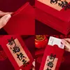 Envelopes Vermelhos para Casamentos, Noivados e Cerimônias de Casamento, Disponíveis em Vários Tamanhos, Incluindo Grande, Médio e Pequeno, com Designs para Notas de Cem e Mil Yuan, Coleção Completa de Artigos de Casamento