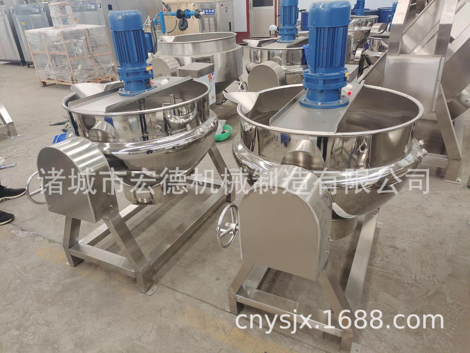 可倾斜电加热刮底搅拌夹层锅