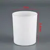 Transfronterizo en stock Suministro Directo 508 Taza de Vidrio para Velas 7084 Taza Esmaltada Tapa de Bambú Taza de Velas de Soja Taza Negra para Aromaterapia