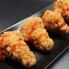 Raíces de Ala de Pollo Picantes Fengxiang, Snacks de Raíces de Ala con Polvo Dorado, Productos Semi-Terminados Comerciales Frescos Congelados, Ingredientes para Freidora de Aire, Caja Completa